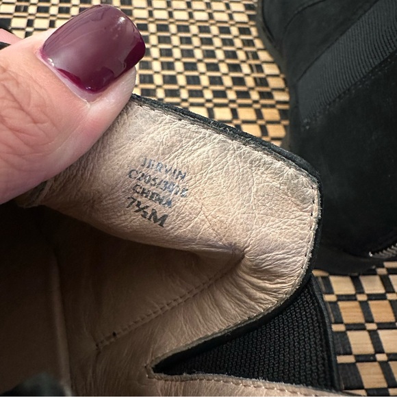 Taryn Rose Jervin Black Nubuck Leather Chelsea Ankle Boots Women’s 7.5 - Picture 10 of 12